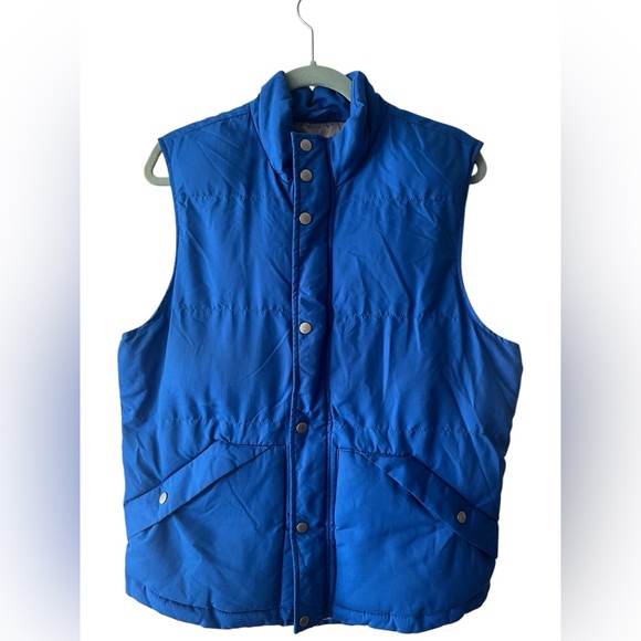 St. John's Bay Other - St Johns Bay Blue Mens Button / Full Zip Puffer Vest Jacket Size Medium